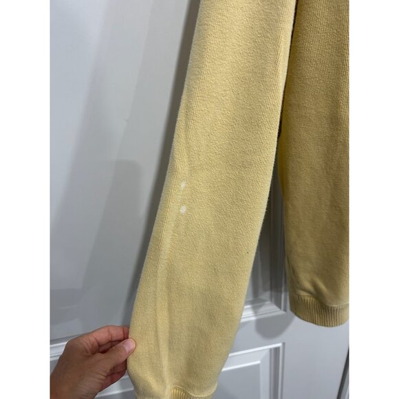 Tommy Bahama Quarter Zip Reversible Pullover Sweater Yellow Cozy Relaxed - Picture 5 of 11